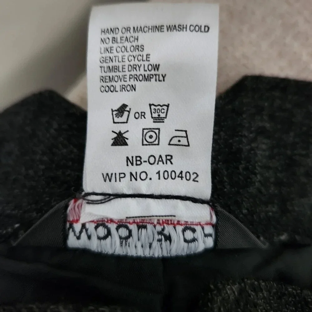 Woolrich | High Waist Straight Leg Onyx Heather Trouser Dress Pants - Size 6